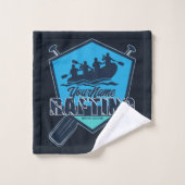 Personalisiert Rafting Whitewater River Adventure Badhandtuch Set (Waschlappen)