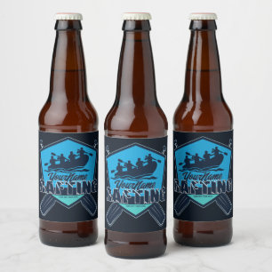 Personalisiert Rafting Whitewater River Adventure Bierflaschenetikett