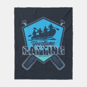 Personalisiert Rafting Whitewater River Adventure Fleecedecke (Vorderseite)