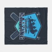 Personalisiert Rafting Whitewater River Adventure Fleecedecke (Vorderseite (Horizontal))