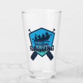 Personalisiert Rafting Whitewater River Adventure Glas (Vorderseite)