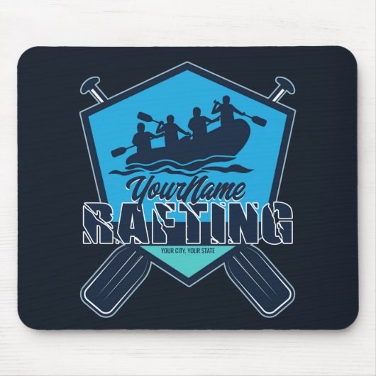 Personalisiert Rafting Whitewater River Adventure Mousepad (Vorne)