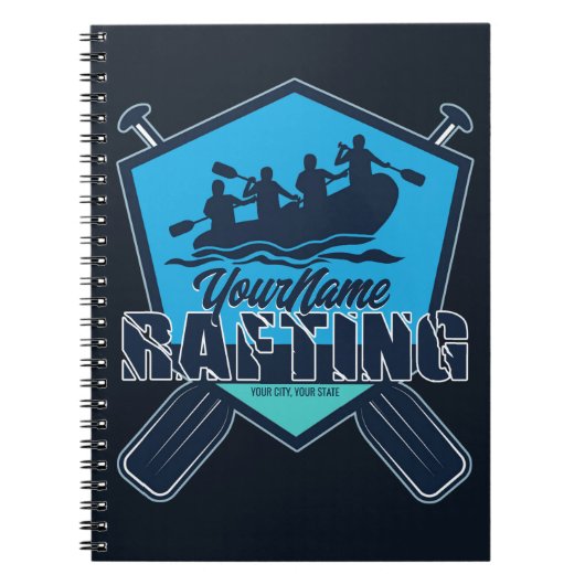Personalisiert Rafting Whitewater River Adventure Notizblock (Vorderseite)