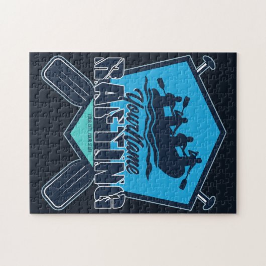 Personalisiert Rafting Whitewater River Adventure Puzzle (Horizontal)
