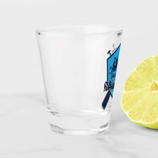 Personalisiert Rafting Whitewater River Adventure Schnapsglas (Links)