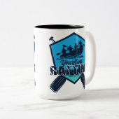 Personalisiert Rafting Whitewater River Adventure Zweifarbige Tasse (VorderseiteRechts)