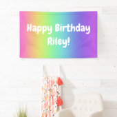 Personalisiert Rainbow Birthday Banner (Insitu)