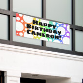 Personalisiert Rainbow Birthday Banner (Äußeres Gebäude)