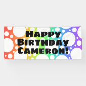 Personalisiert Rainbow Birthday Banner (Horizontal)