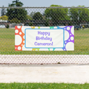 Personalisiert Rainbow Birthday Banner