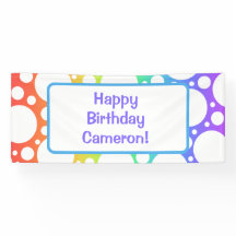 Personalisiert Rainbow Birthday Banner