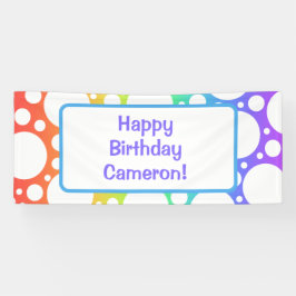 Personalisiert Rainbow Birthday Banner