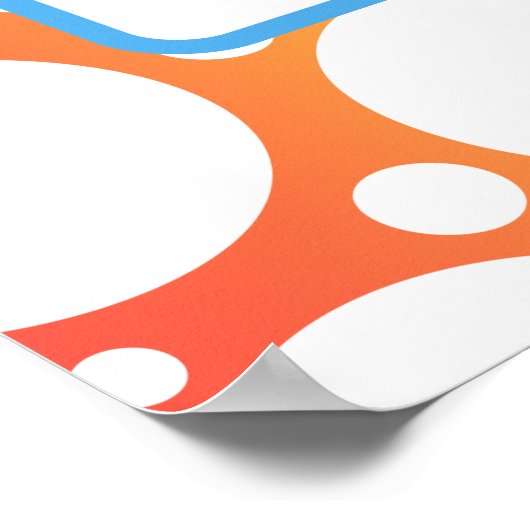 Personalisiert Rainbow Birthday Poster (Ecke)