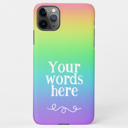 Personalisiert Rainbow iPhone 11 Pro Max Case Hülle (Rückseite)