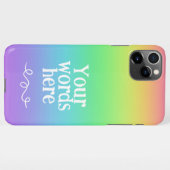 Personalisiert Rainbow iPhone 11 Pro Max Case Hülle (Rückseite (Horizontal))