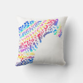Personalisiert Rainbow Jaguar Bedroom Kissen (Rückseite)