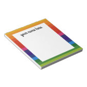 Personalisiert Rainbow Notepad Notizblock (angewinkelt)