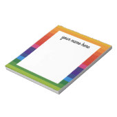 Personalisiert Rainbow Notepad Notizblock (Rotiert)