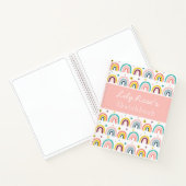 Personalisiert Rainbow Pattern Sketchbook-Notebook Notizblock (Innenseite)