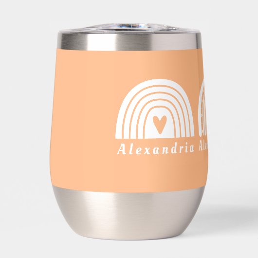 Personalisiert Rainbows Peach (Vorderseite)