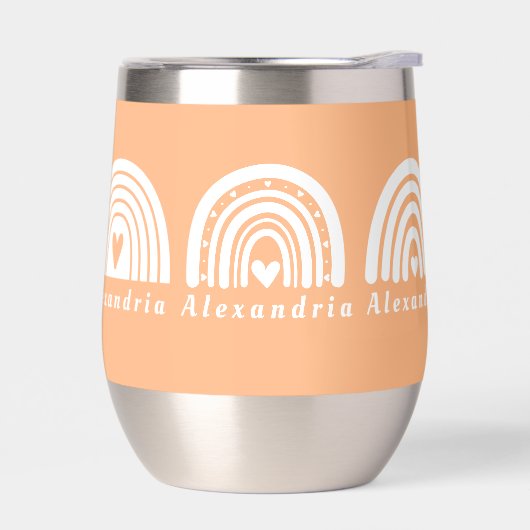Personalisiert Rainbows Peach (Links)