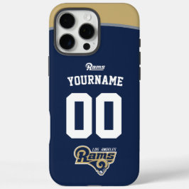 Personalisiert Rams Jersey American Football iPhone 16 Pro Max Hülle
