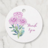 Personalisiert Ranunculus Anemones Bridal Vielen D Geschenkanhänger (Vorderseite)