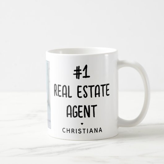 Personalisiert Real Anwesen Agent Foto Kaffeetasse (Rechts)