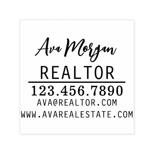 Personalisiert Real Anwesen Agent Geschenk Permastempel (Design)