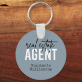 Personalisiert Real Anwesen Agent | Geschenke für Schlüsselanhänger (Vorderseite)