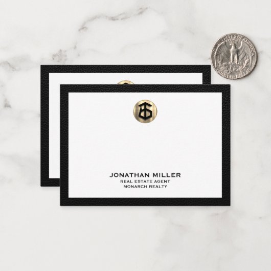 Personalisiert Real Anwesen Agent Notecard Mitteilungskarte (Vorderseite/Rückseite Beispiel)