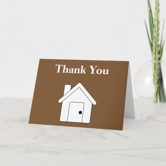 Personalisiert Real Anwesen Vielen Dank Dankeskarte (Vorderseite)