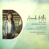 Personalisiert Realtor Broker Real Anwesen Agent Fensteraufkleber (Blatt 3)