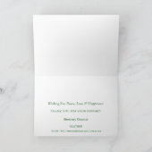 Personalisiert Realtor Christmas Card Wasserfarbwa Dankeskarte (Innenseite)