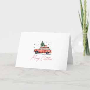 Personalisiert Realtor Christmas Card Wasserfarbwa Dankeskarte