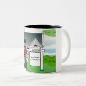Personalisiert Realtor - Männlicher Cartoon Zweifarbige Tasse (VorderseiteRechts)