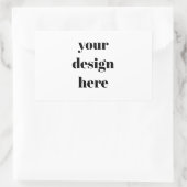 Personalisiert Rechteckiger Aufkleber (Tasche)