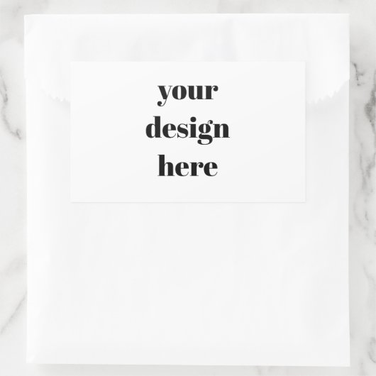 Personalisiert Rechteckiger Aufkleber (Tasche)