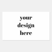 Personalisiert Rechteckiger Aufkleber (Vorderseite)