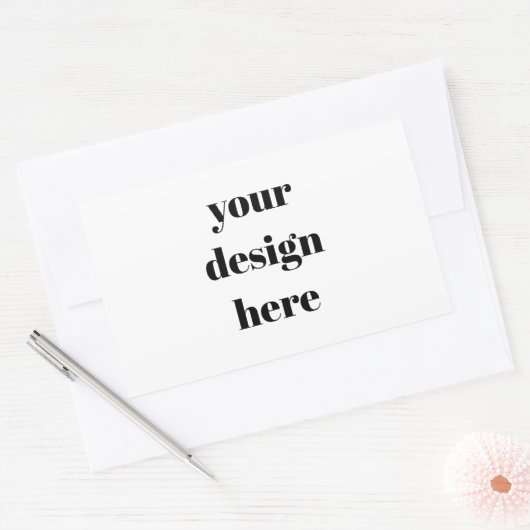 Personalisiert Rechteckiger Aufkleber (Umschlag)