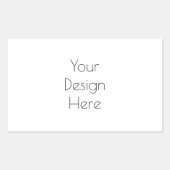 Personalisiert Rechteckiger Aufkleber (Vorderseite)