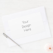 Personalisiert Rechteckiger Aufkleber (Umschlag)