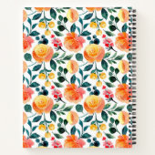 Personalisiert Recipe Floral Zuhause Cook Food Fru Notizblock (Rückseite)