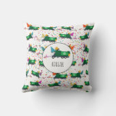 Personalisiert Recycelnd Garbage Truck Party Muste Kissen (Rückseite)