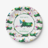 Personalisiert Recycelnd Garbage Truck Party Muste Pappteller (Vorderseite)