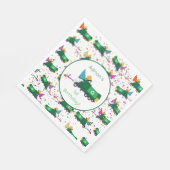 Personalisiert Recycelnd Garbage Truck Party Muste Serviette (Ecke)