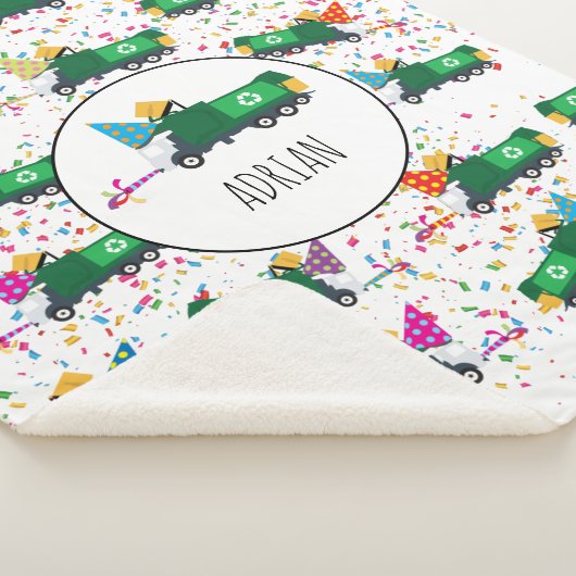 Personalisiert Recycelnd Garbage Truck Party Muste Sherpadecke (3/4)