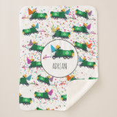 Personalisiert Recycelnd Garbage Truck Party Muste Sherpadecke (Vorderseite)