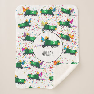 Personalisiert Recycelnd Garbage Truck Party Muste Sherpadecke