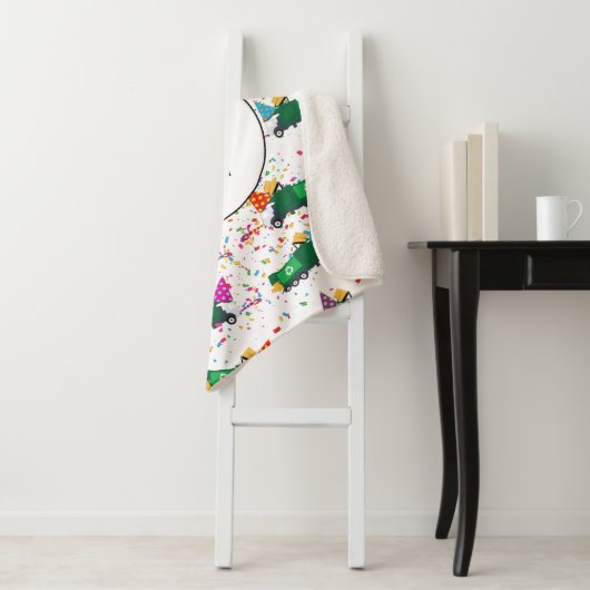 Personalisiert Recycelnd Garbage Truck Party Muste Sherpadecke (Beispiel)